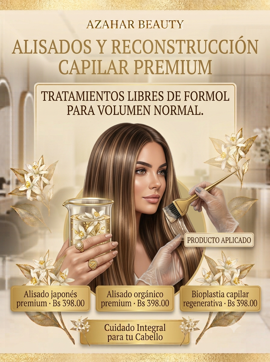Alisados y reconstrucción capilar premium